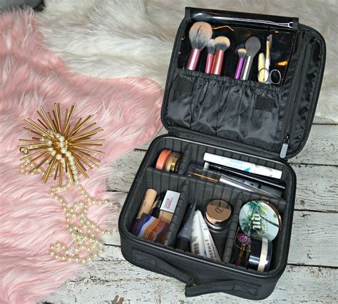 travel makeup bag with compartments